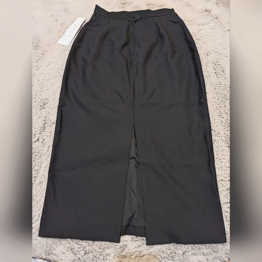 Selma K. Black Pencil Skirt